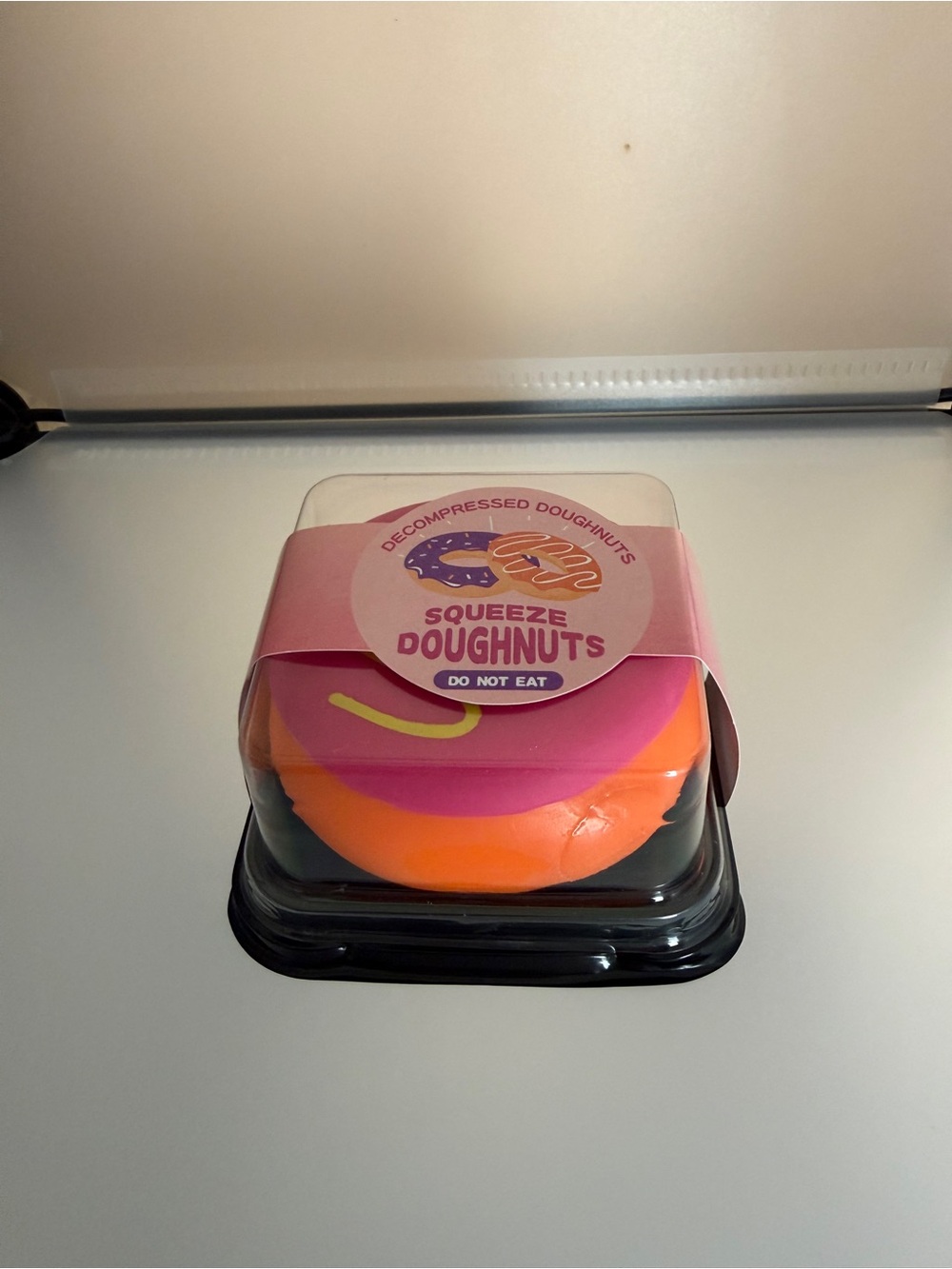 Squeeze Doughnut Squishy Pink & Orange 🍩🧡